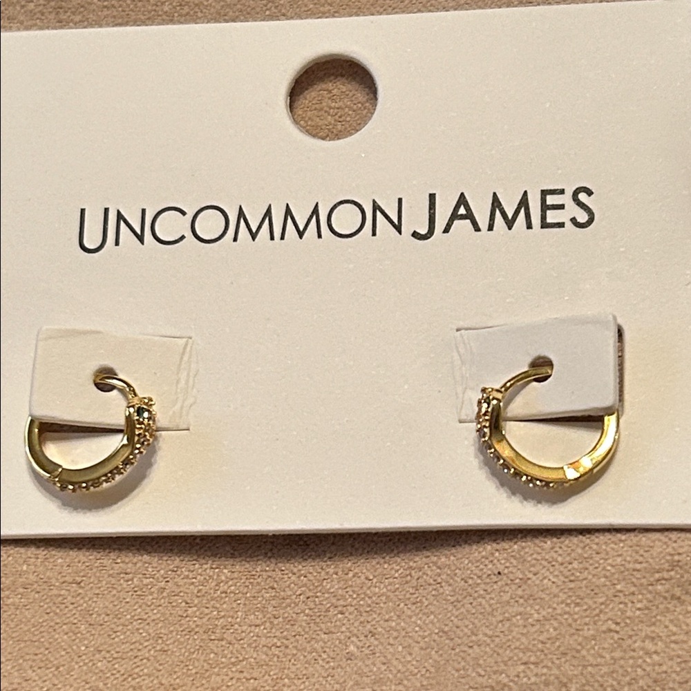 Uncommon James Snake Huggies, NWT, goldtone